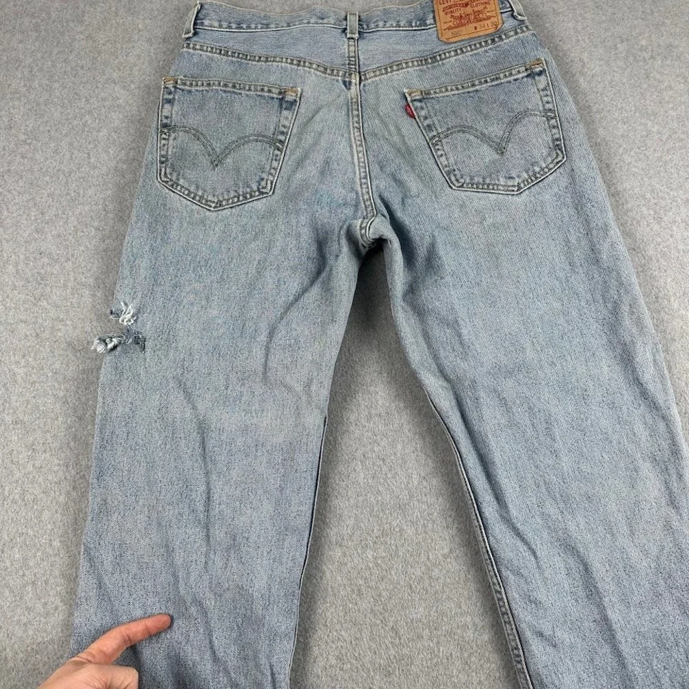 Vintage‎ Levi 550 Mens Jeans 34x30 (33x29) Relaxed Fit Thrashed Distressed Y2K
